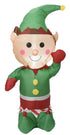120cm Christmas Charm Inflatable Elf w/ LED Xmas Decoration | Outdoorium