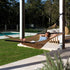 Pacific Hammocks 12ft Larch Wood Arc Hammock Stand & Caribbean Polyester Rope Hammock - hammock view 10