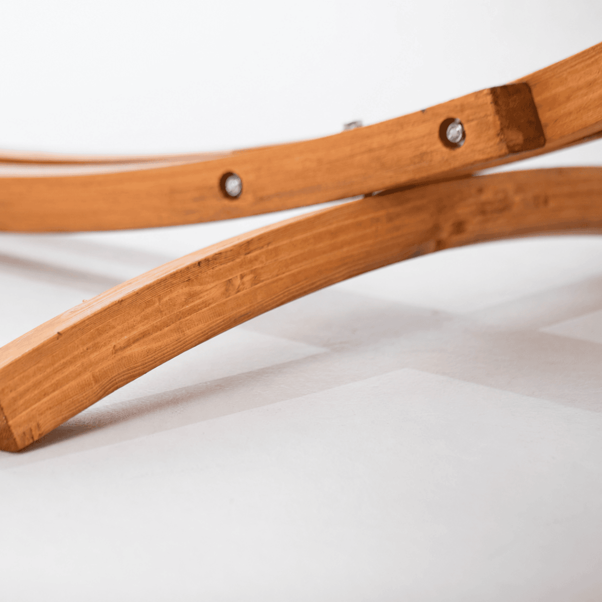 Pacific Hammocks 12ft Larch Wood Arc Hammock Stand timber frame detail