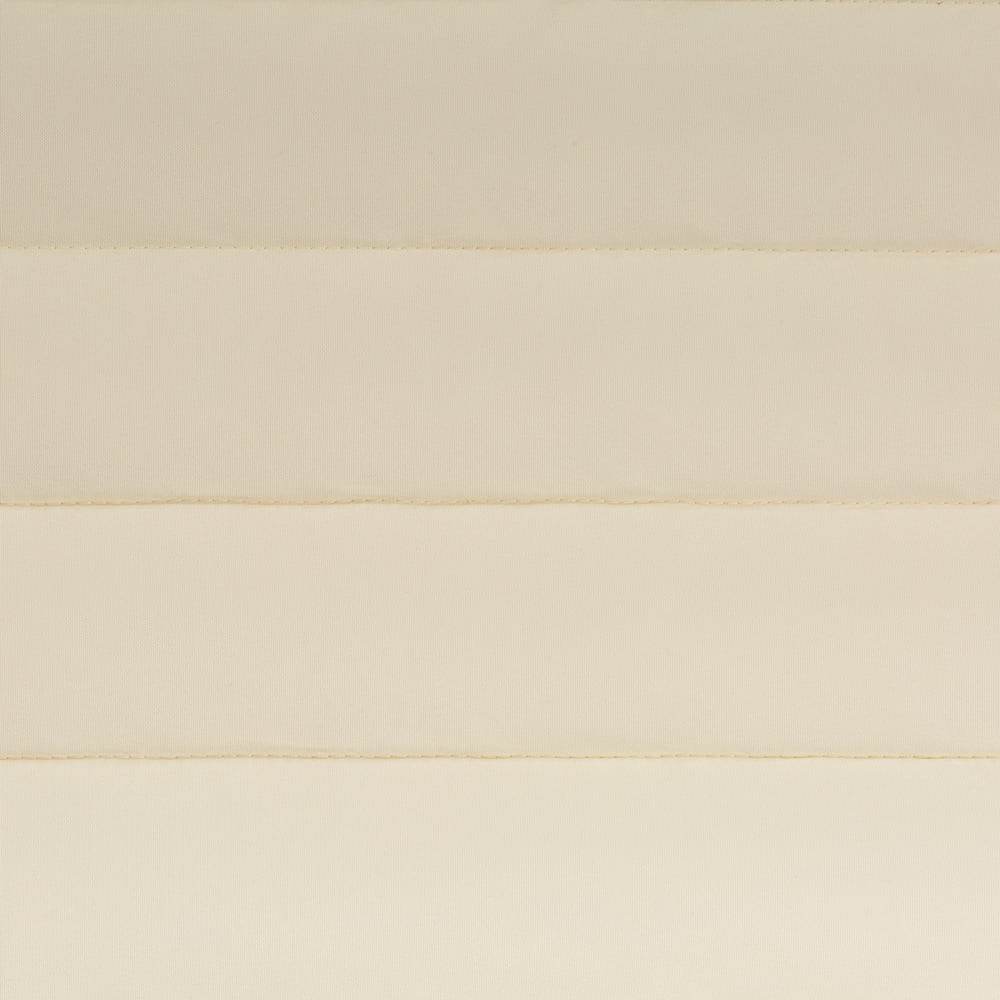 12ft Natural Wooden Arc Hammock Stand & King Quilted Hammock in Cream | Outdoorium