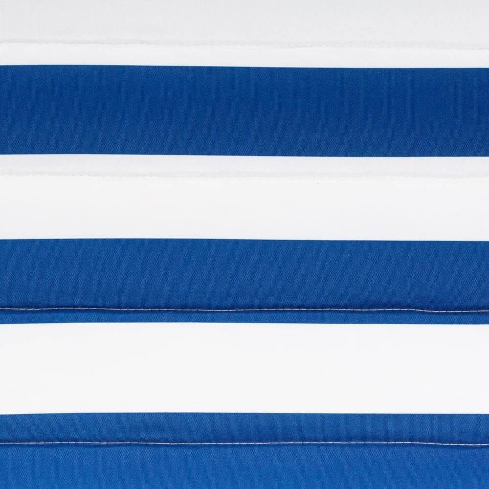 12ft Natural Wooden Arc Hammock Stand & King Quilted Hammock in Hamptons Stripe | Outdoorium