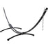 12ft Steel Arc Hammock Stand in Black - Outdoorium