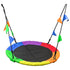 1m Tree Swing in Multi-Color Rainbow Kids Indoor/Outdoor Round Mat Saucer Swing - Outdoorium