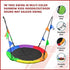 1m Tree Swing in Multi-Color Rainbow Kids Indoor/Outdoor Round Mat Saucer Swing - Outdoorium
