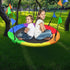 1m Tree Swing in Multi-Color Rainbow Kids Indoor/Outdoor Round Mat Saucer Swing - Outdoorium