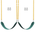 2 Pack Swings Seats Heavy Duty 66" Chain Plastic Coated Playground Swing | Outdoorium
