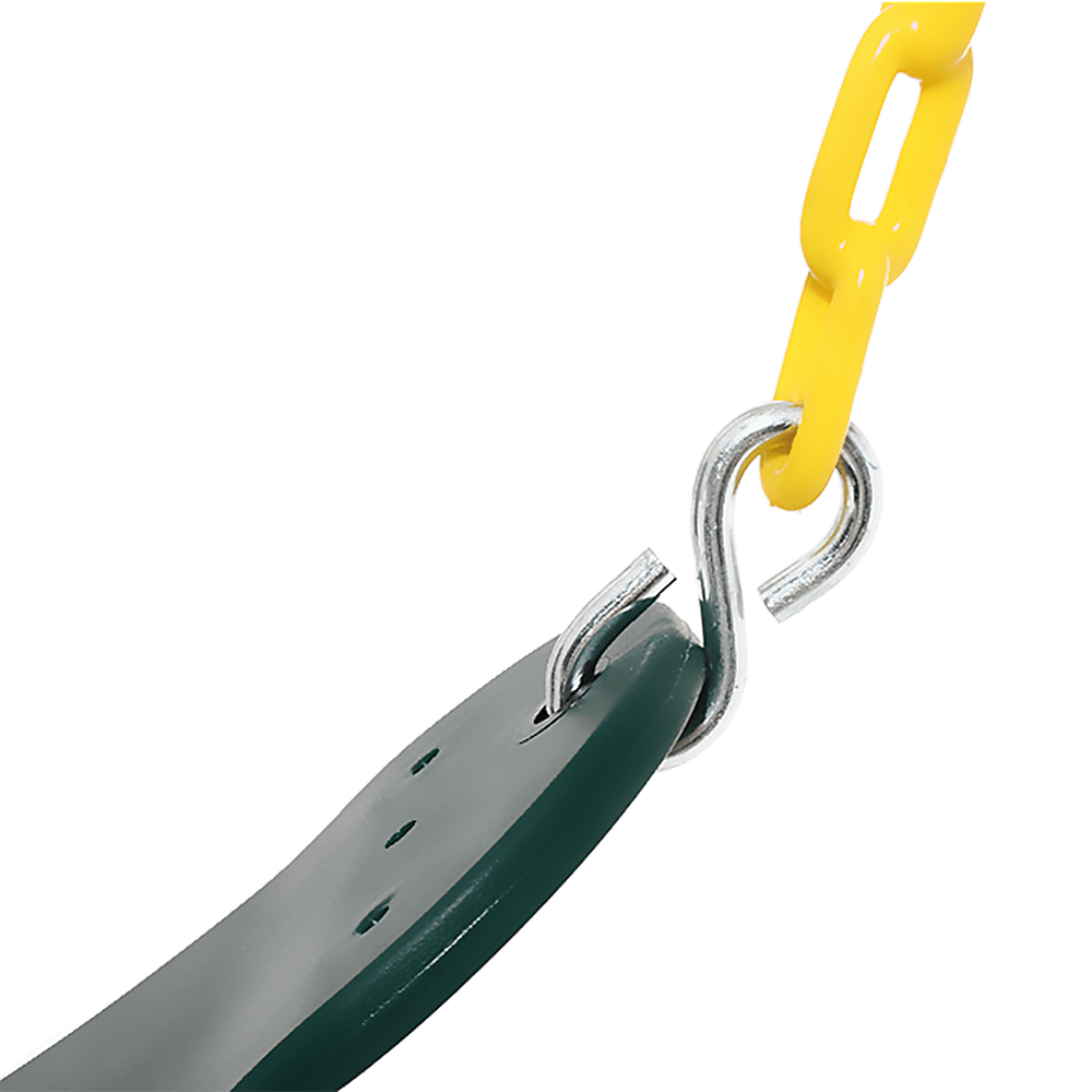 2 Pack Swings Seats Heavy Duty 66" Chain Plastic Coated Playground Swing | Outdoorium