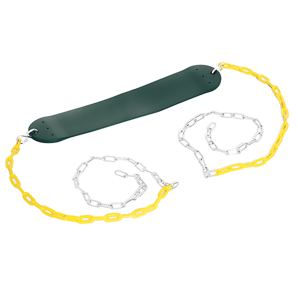 2 Pack Swings Seats Heavy Duty 66" Chain Plastic Coated Playground Swing | Outdoorium