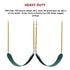 2 Pack Swings Seats Heavy Duty 66" Chain Plastic Coated Playground Swing - Outdoorium