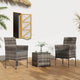 2 Seater PE Rattan Outdoor Furniture Chat Set - Mixed Grey | Outdoorium