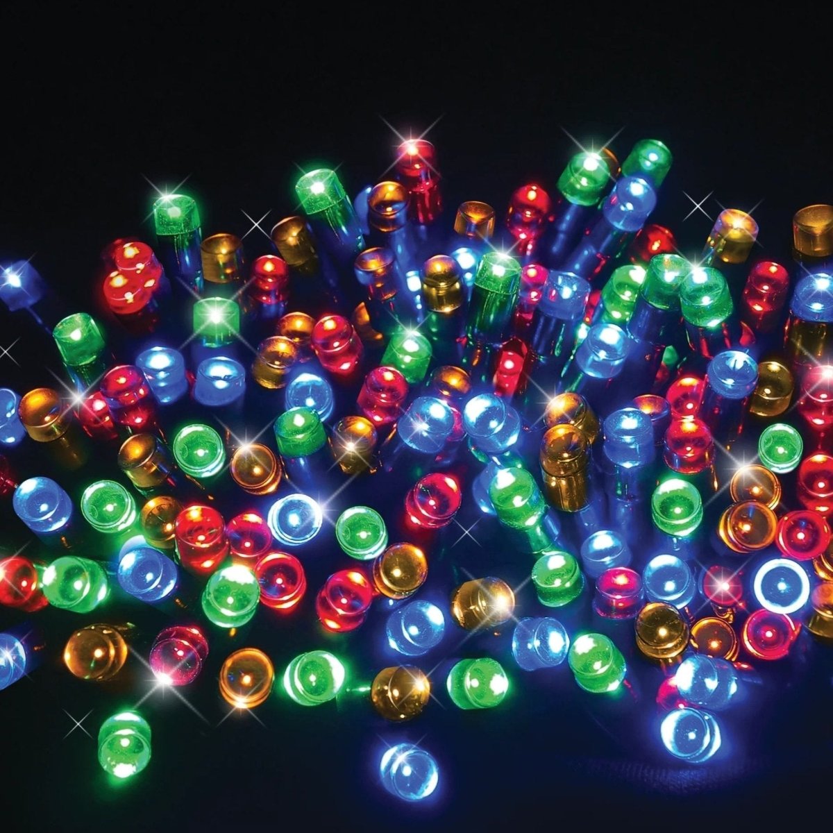 2000 LED Sparkle Tree Lights – 50m, available in 2 Colors - Multicolor - Outdoorium