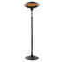 2000W 2.1m Free Standing Adjustable Portable Outdoor Electric Patio Heater Black | Outdoorium