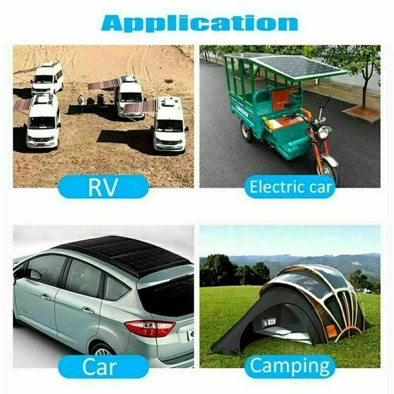 200W 12V Solar Panel Kit With Regulator 200 watt Mono Caravan Camping Charger - Outdoorium