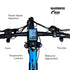 2023 Valk MX7 Electric Bike Medium frame Mountain ebike, Black and Blue - Outdoorium