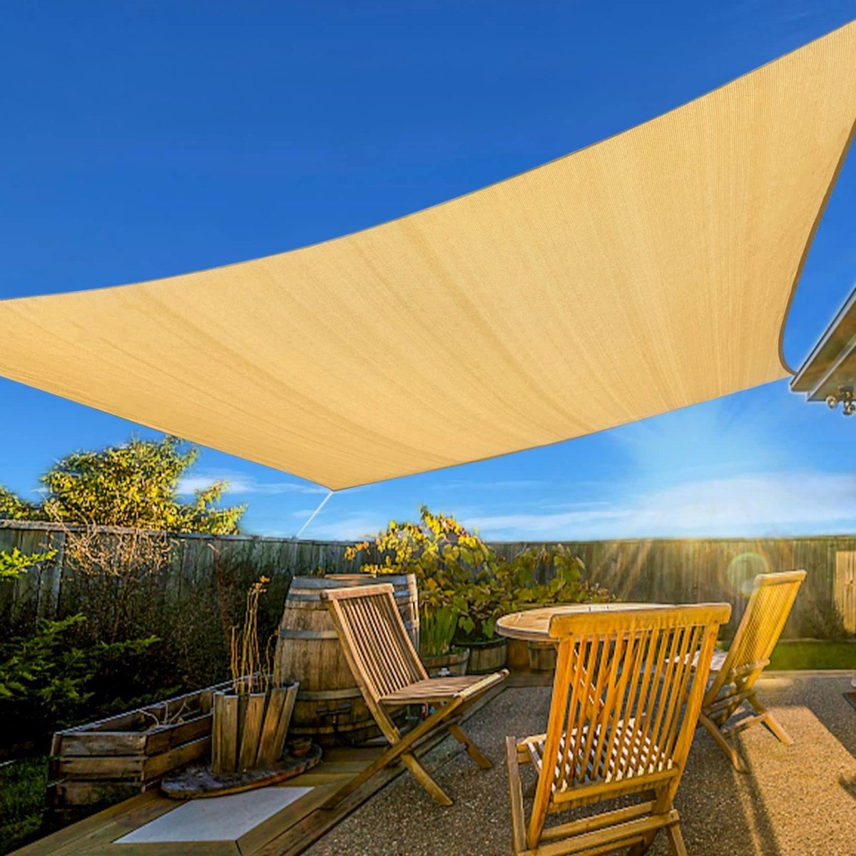 2m x 3m Rectangle Sun Shade Sails for Patios Sun UV Outdoor Canopy Backyard Sunshades - Outdoorium