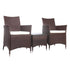 Gardeon 3PC Outdoor Bistro Set Patio Furniture Wicker Setting Chairs Table Cushion Brown - View 1