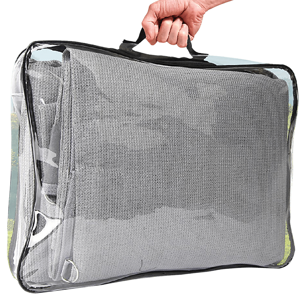 3.4m Caravan Privacy Screen Side Sunscreen Sun Shade for 12' Roll Out Awning - Outdoorium