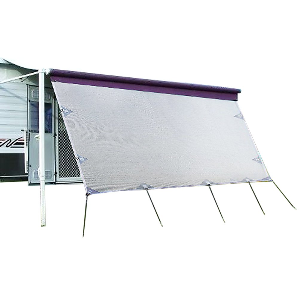 3.4m Caravan Privacy Screen Side Sunscreen Sun Shade for 12&#39; Roll Out Awning - Outdoorium