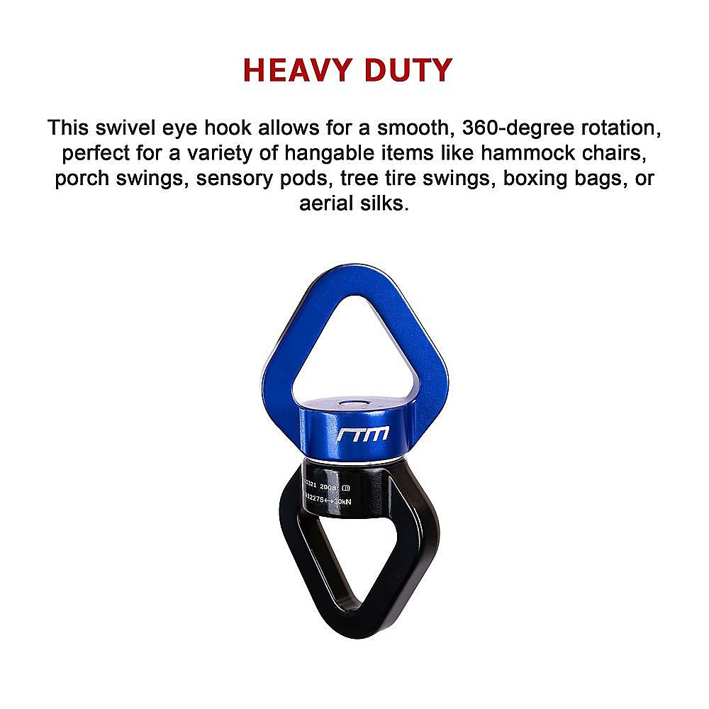360 Rotating Swing Swivel Hardware Hammock Hanger | Outdoorium