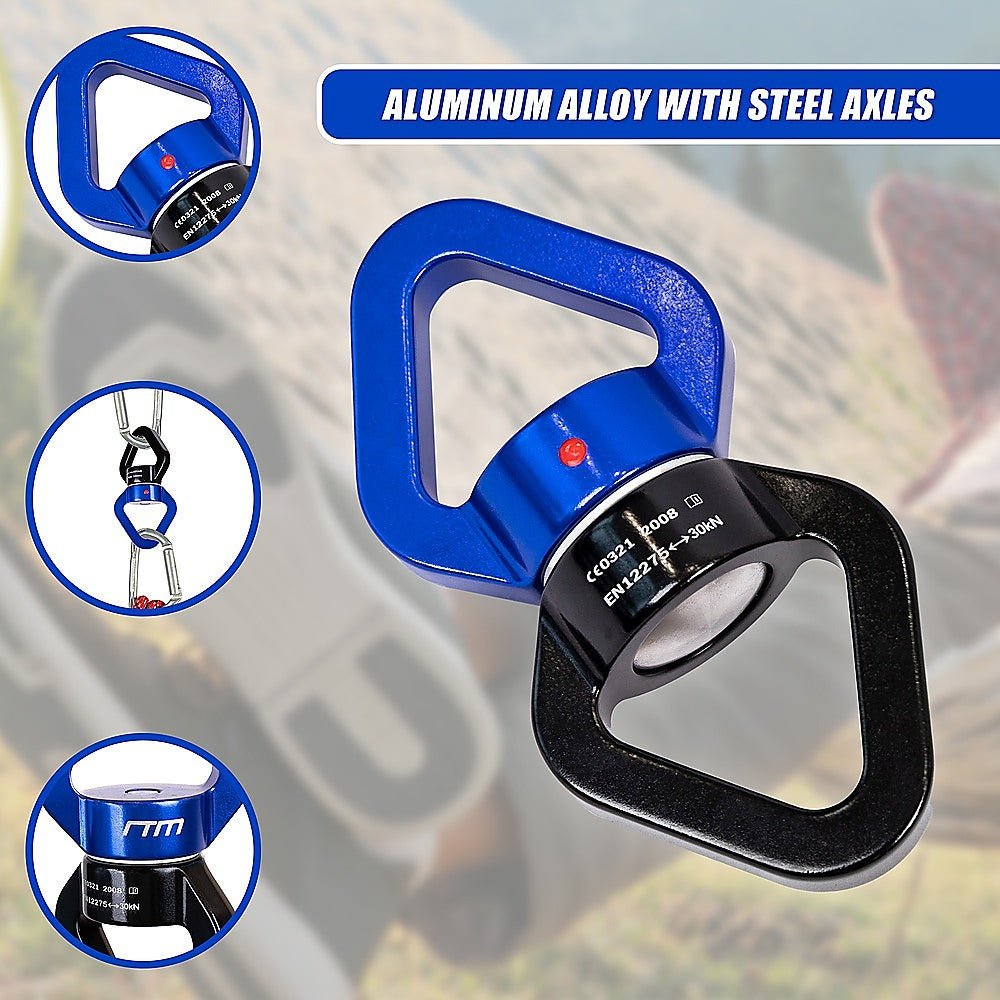 360 Rotating Swing Swivel Hardware Hammock Hanger | Outdoorium