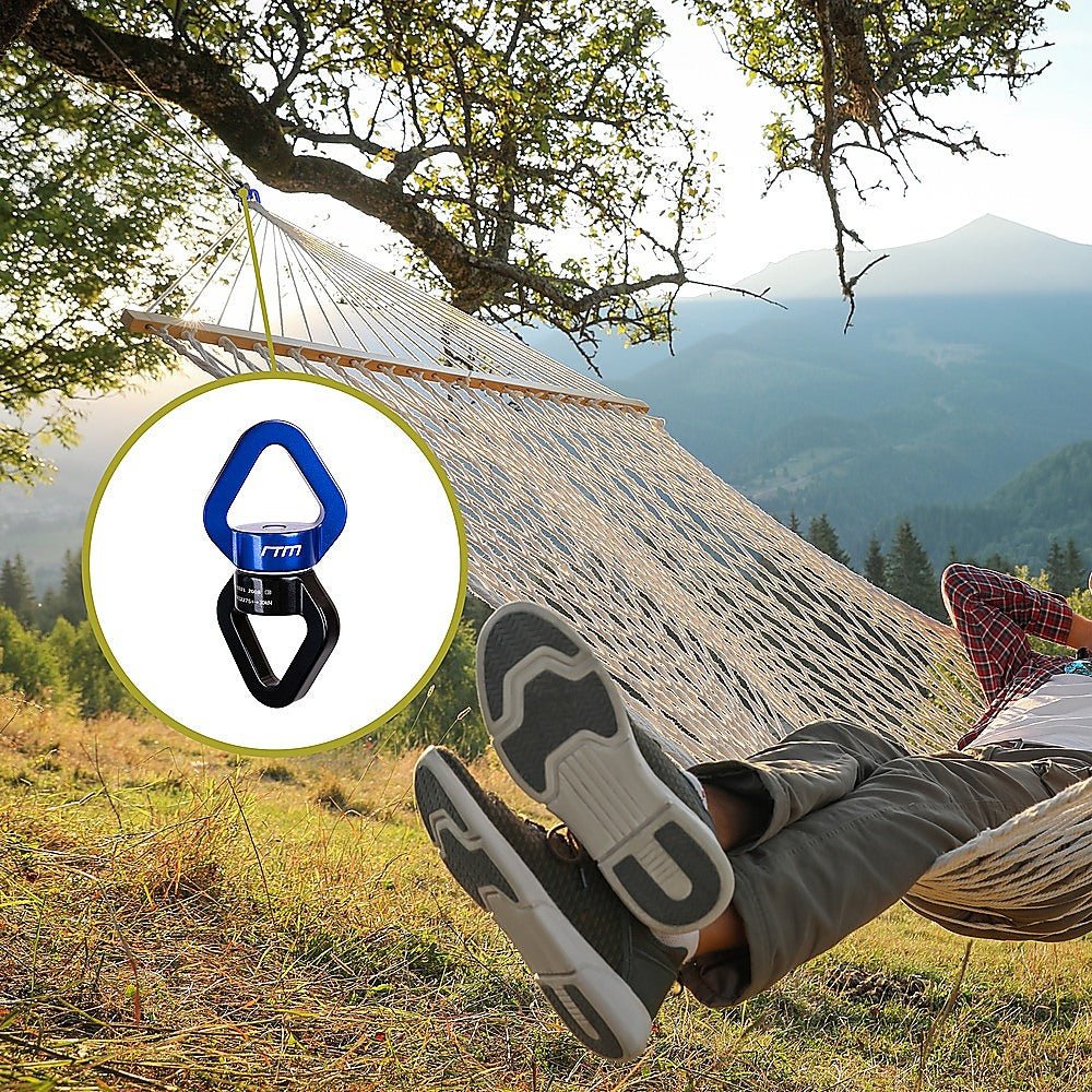 360 Rotating Swing Swivel Hardware Hammock Hanger | Outdoorium