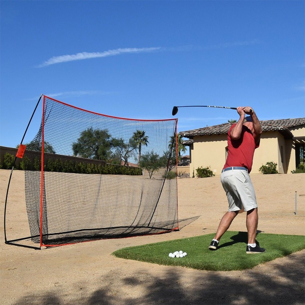 3M Huge Golf Practice Net Portable Hitting Swing Training Net Outdoor +Carry Bag - Outdoorium