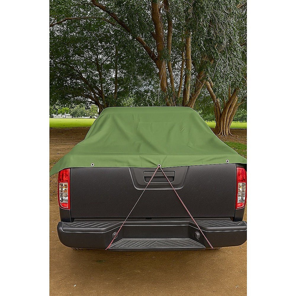 3x4M Army Heavy Duty Waterproof Canvas Tarp Tarpaulin Sun Blocked Dustproof | Outdoorium