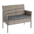 4 Seater Wicker Outdoor Lounge Set &8211; Mixed Grey | Outdoorium