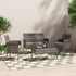 4 Seater Wicker Outdoor Lounge Set &8211; Mixed Grey | Outdoorium