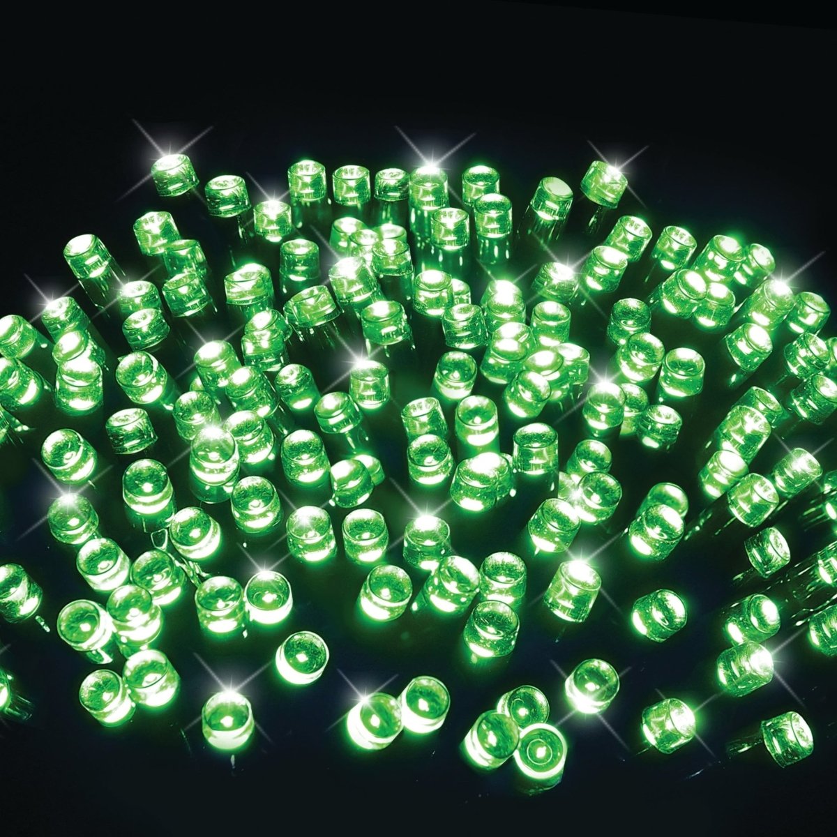 400 LED Flashing Lights available in 5 Colors - Green - Outdoorium