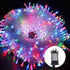 400 Low Voltage LED Curtain Lights 8 Functions 1.9x2M Christmas Decoration Multicolor - Outdoorium