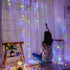 400 Low Voltage LED Curtain Lights 8 Functions 1.9x2M Christmas Decoration Multicolor - Outdoorium