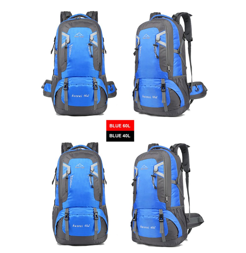 40L Waterproof Outdoor Hiking Backpack Camping Outdoor Trekking Bag(Blue) - Outdoorium