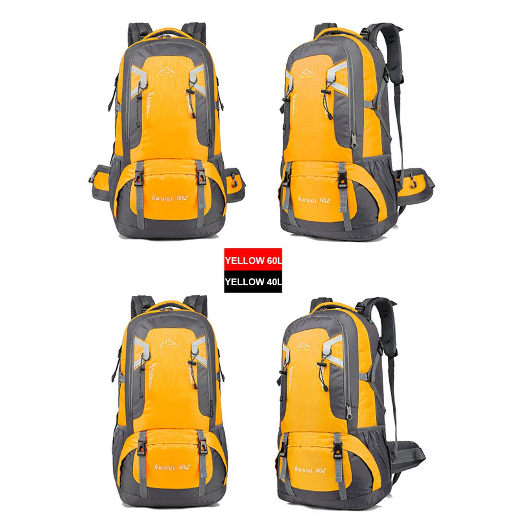 40L Waterproof Outdoor Hiking Backpack Camping Outdoor Trekking Bag(Yellow) - Outdoorium