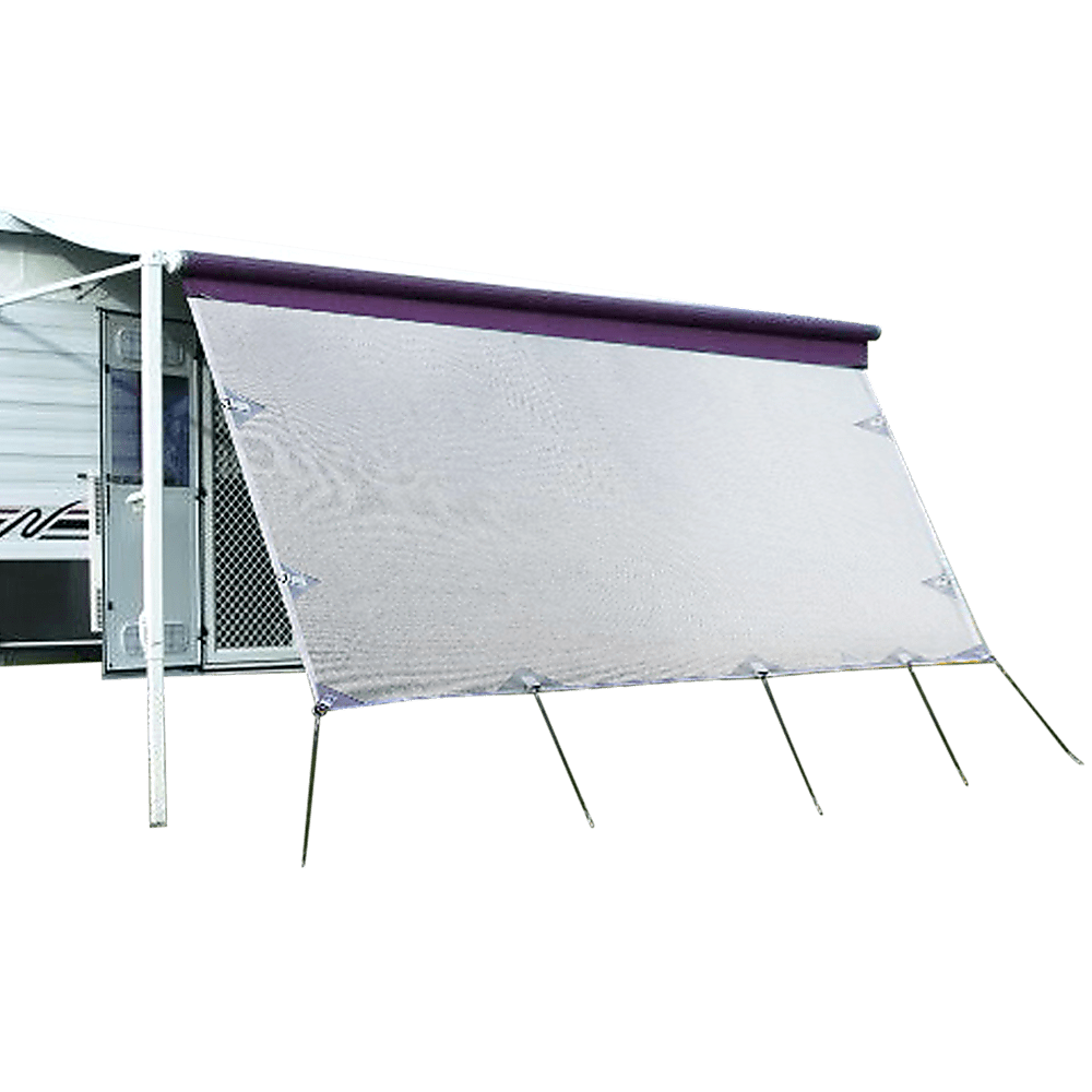 4.3m Caravan Privacy Screen Side Sunscreen Sun Shade for 15' Roll Out Awning - Outdoorium