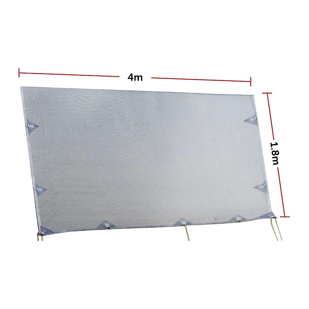 4m Caravan Privacy Screen Side Sunscreen Sun Shade for 14' Roll Out Awning | Outdoorium