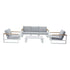 5 Seater Grandeur Lounge Suite – White | Furniture > Outdoor