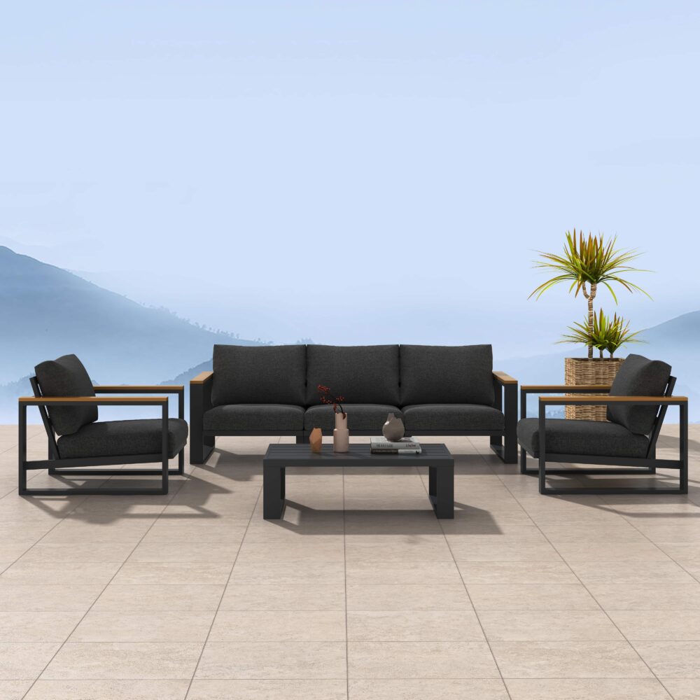 5 Seater Grandeur Lounge Suite – White | Outdoorium
