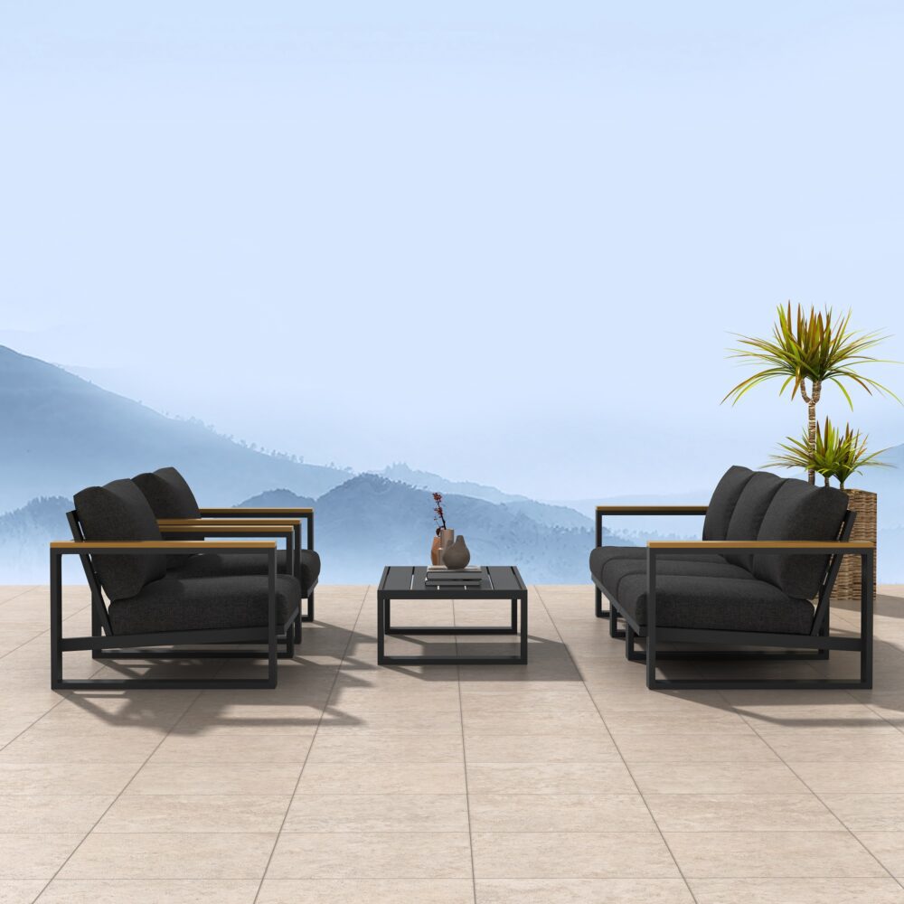 5 Seater Grandeur Lounge Suite – White | Outdoorium