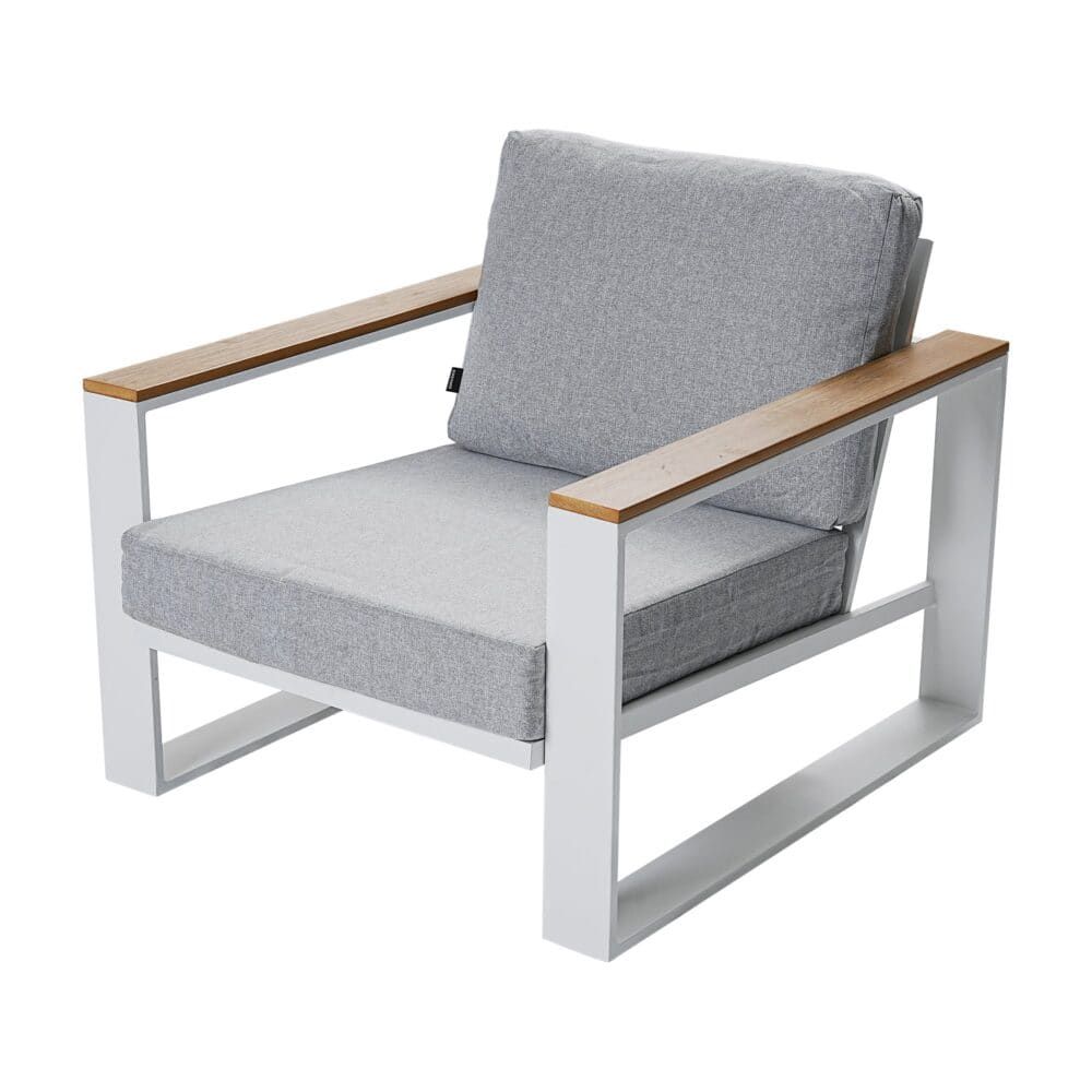 5 Seater Grandeur Lounge Suite – White | Furniture > Outdoor