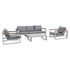 5 Seater Grandeur Lounge Suite – White | Outdoorium