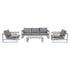 5 Seater Grandeur Lounge Suite – White | Outdoorium