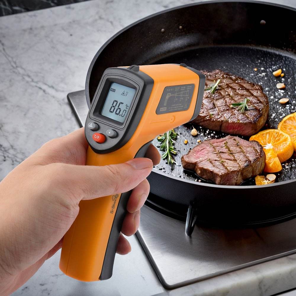 5-star Chef Laser Infrared Thermometer Food Digital Temperature Gun Smoker Pizza BBQ - Outdoorium