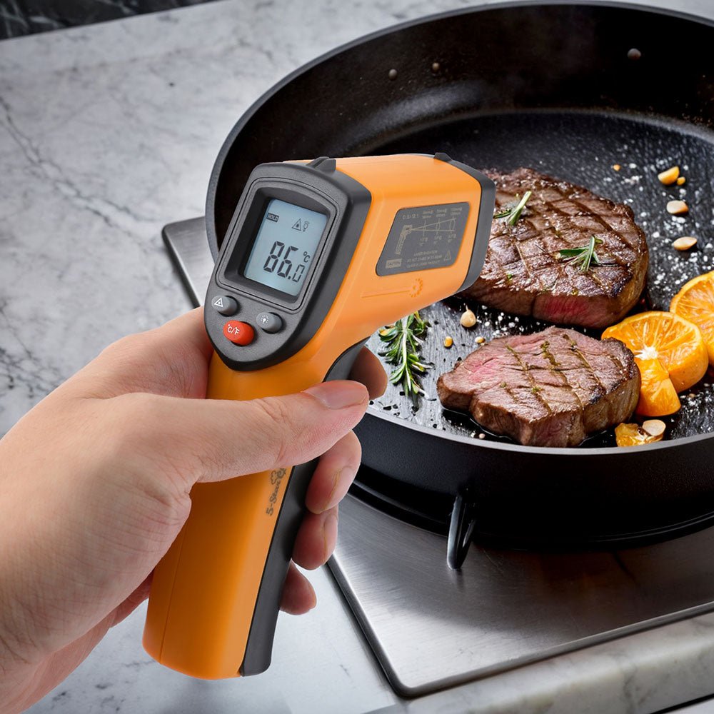 5 - star Chef Laser Infrared Thermometer Food Digital Temperature Gun Smoker Pizza BBQ - Outdoorium