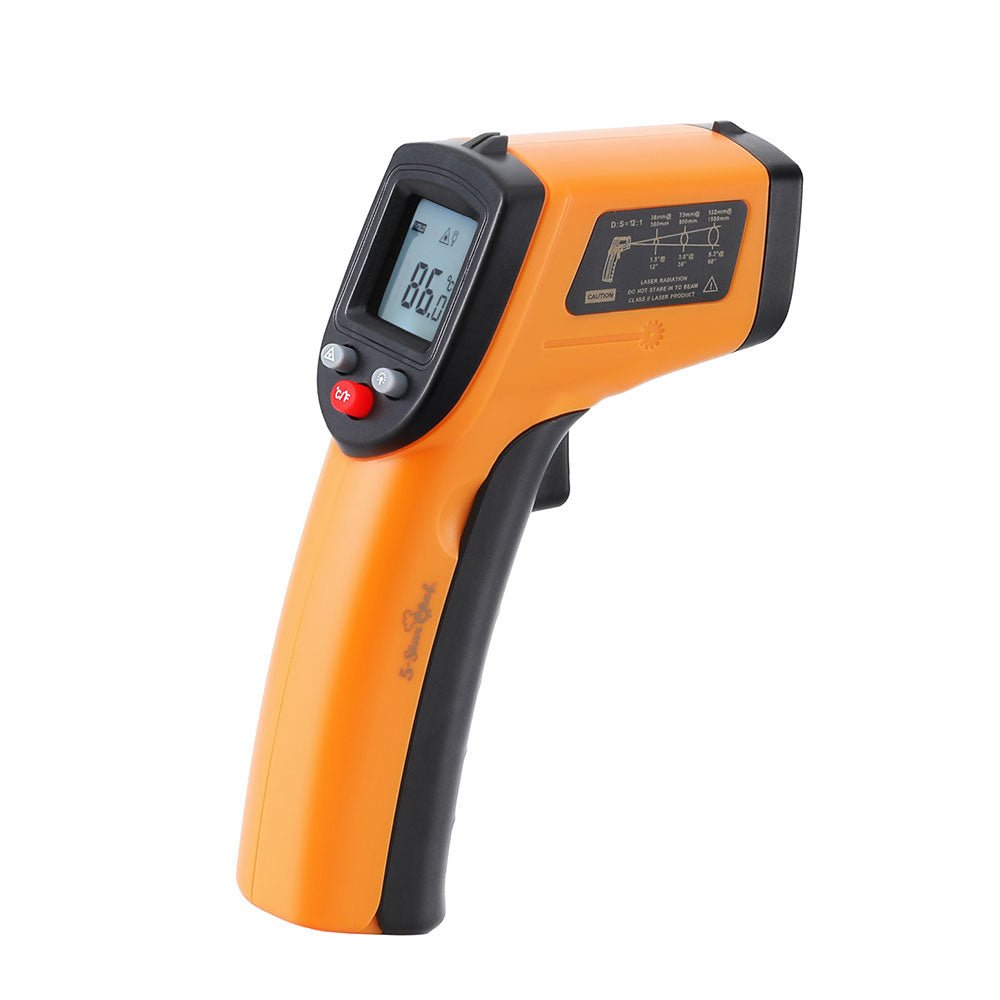 5 - star Chef Laser Infrared Thermometer Food Digital Temperature Gun Smoker Pizza BBQ - Outdoorium