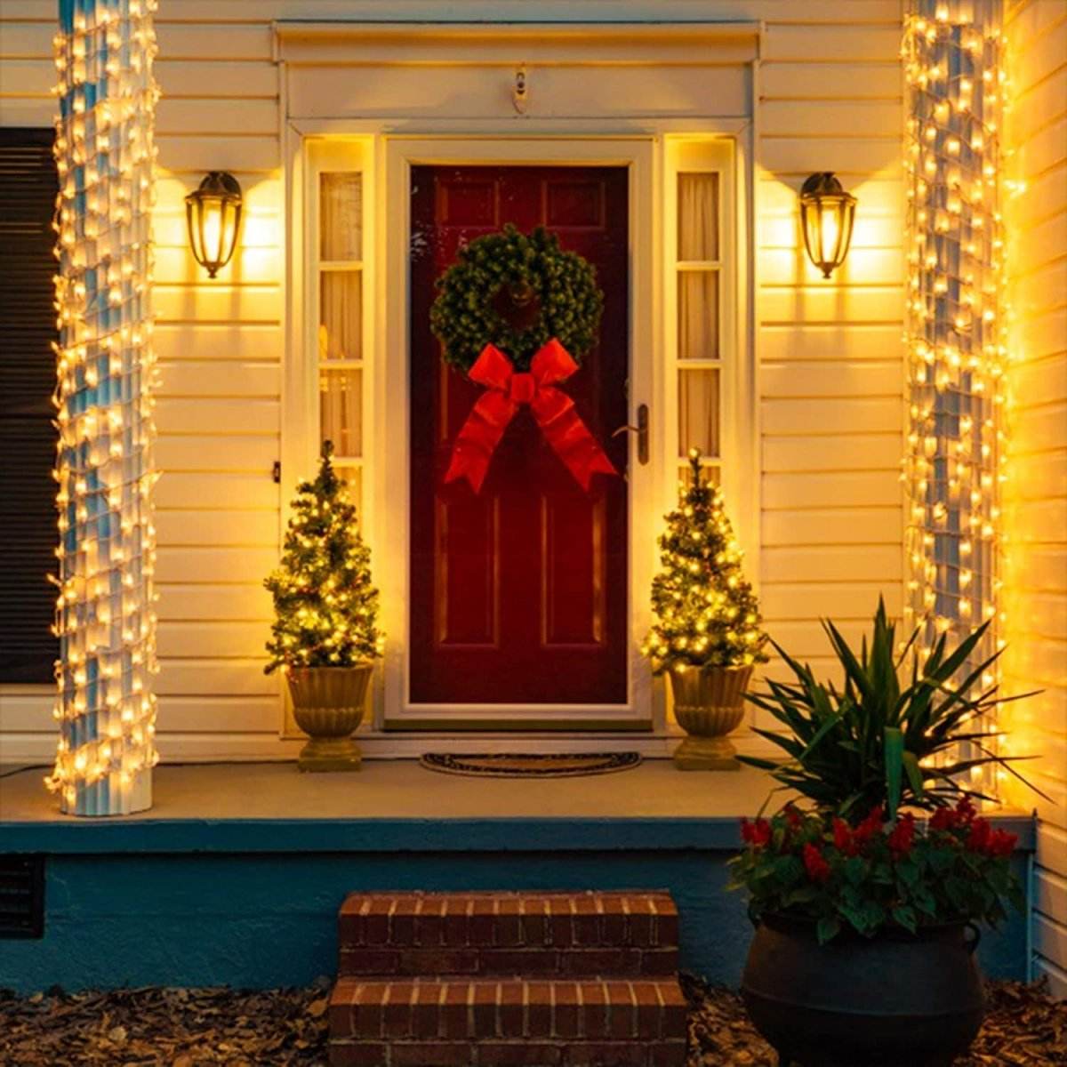 600 Low Voltage LED Bluetooth Speaker & Control Fairy Lights Christmas Decoration Warm White - Outdoorium