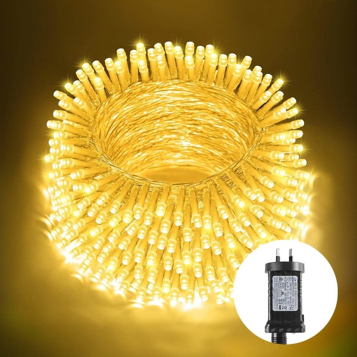600 Low Voltage LED Bluetooth Speaker & Control Fairy Lights Christmas Decoration Warm White - Outdoorium