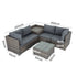 6PCS Outdoor Modular Lounge Sofa Coogee - Grey | Outdoorium
