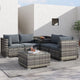 6PCS Outdoor Modular Lounge Sofa Coogee - Grey | Outdoorium