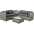 6PCS Outdoor Modular Lounge Sofa Coogee - Grey | Outdoorium